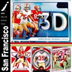 San Francisco 49ers 4 Card Lot - FTBL [28_14]